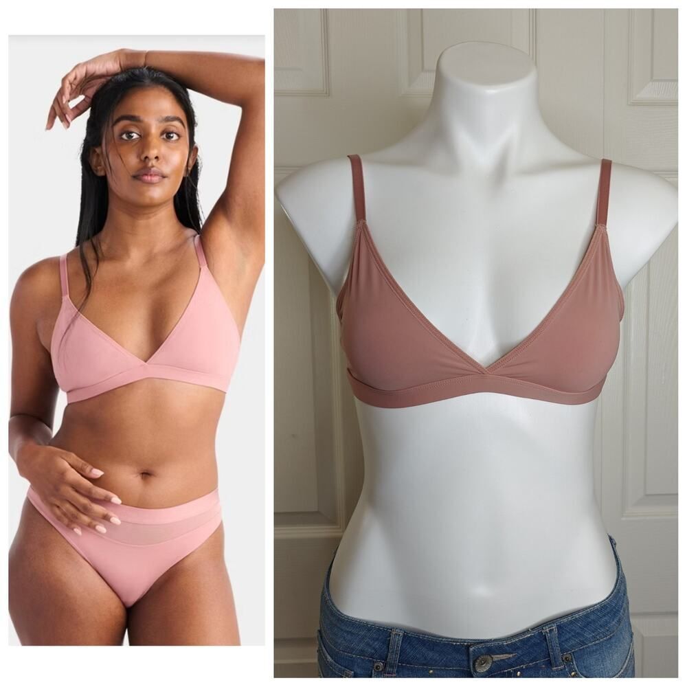 Parade Re:Play Triangle Wireless Mesh Bralette sz S